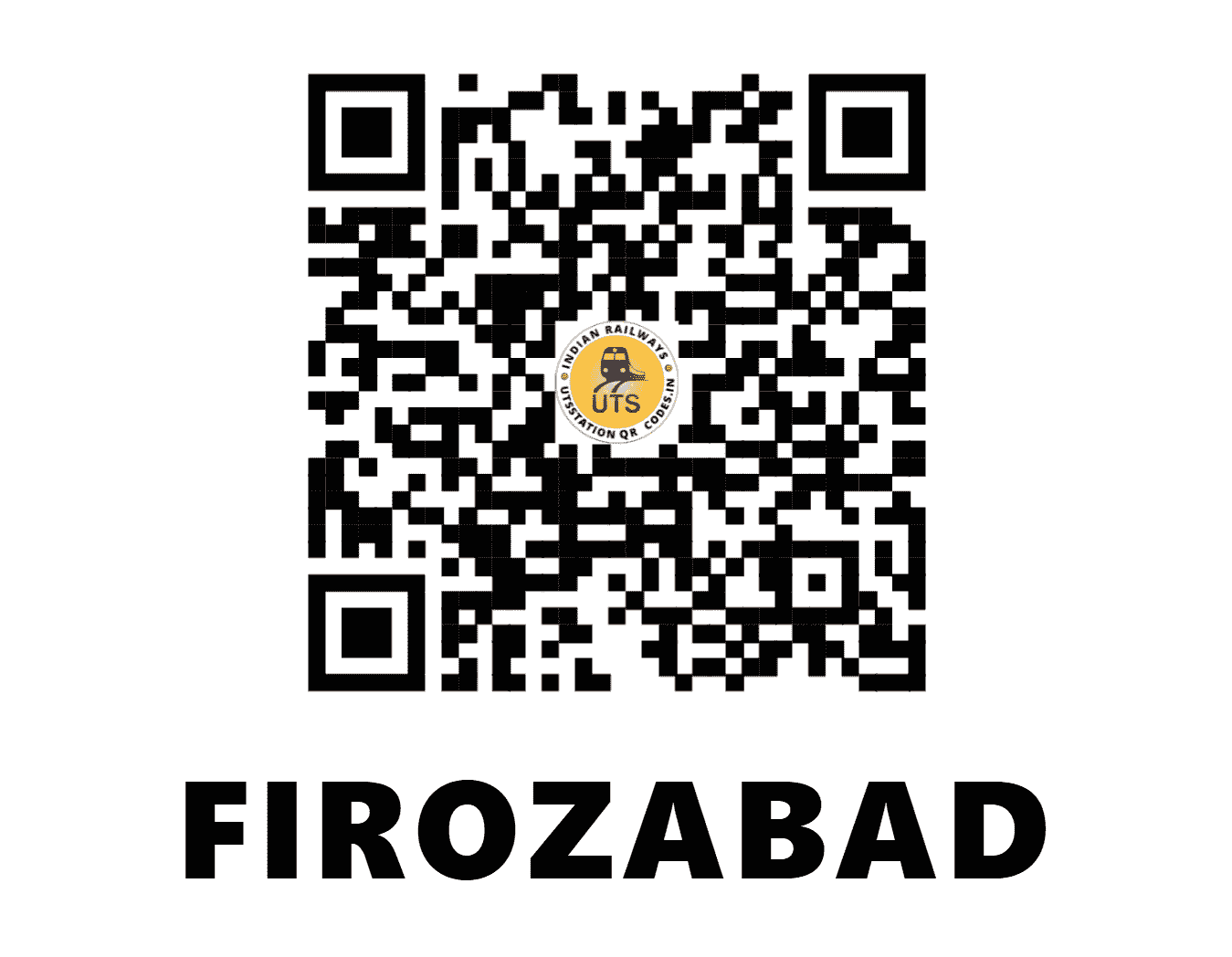 UTS QR Code for FIROZABAD - FZD - NC (UTTAR PRADESH)